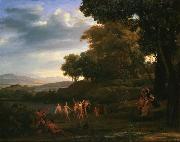 Landscape with Dancing Satyrs and Nymphs Claude Lorrain